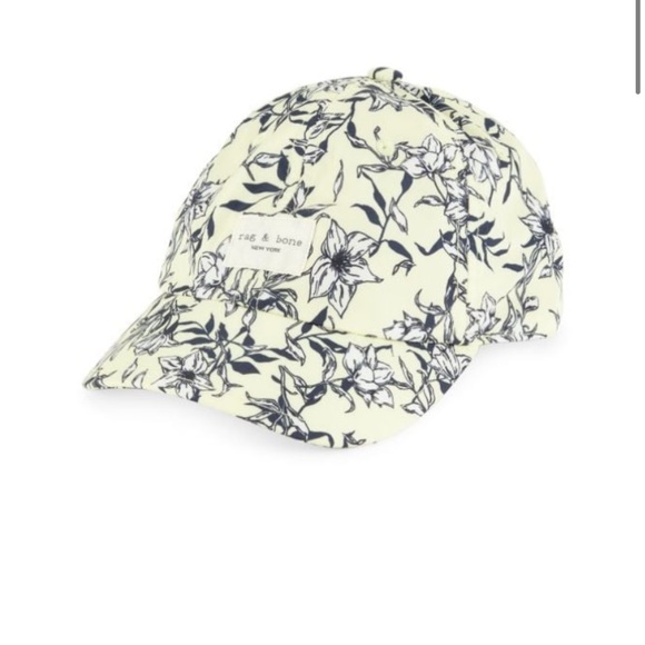 RAG & BONE Addison Floral Print Baseball Cap - Picture 1 of 4